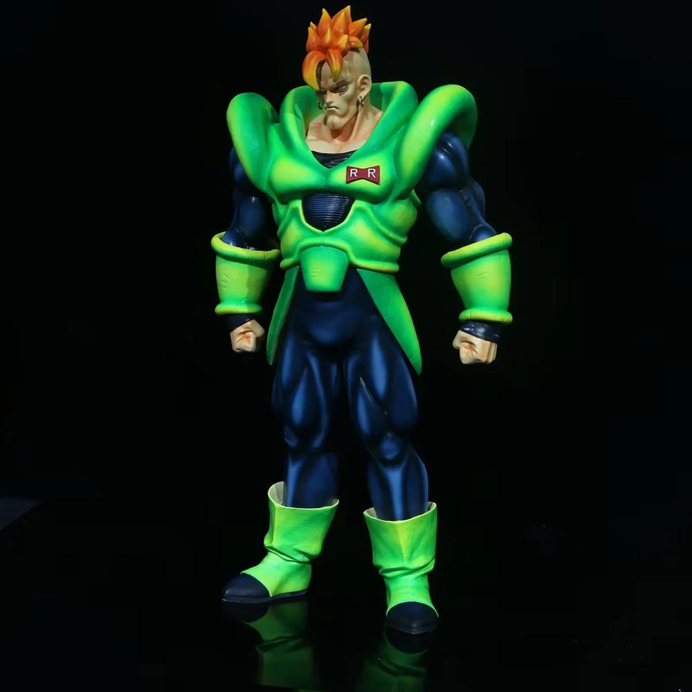 41cm Dragon Ball ANDROID 16 PVC Action Figure Anime ANDROID #16 Figure GK Statue Model Toys Collection Doll Children Gift