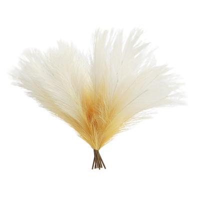 8Pcs  Artificial Pampas Grass Versatile Decorative Gradient Green Modern Vase Filler Faux Pampas Grass For Home Office