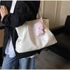 Soft Leather Tote Bag Large Capacity Solid Color Casual Shoulder Bag Minimalist Design For Work Women Lightweight Commut Handbag