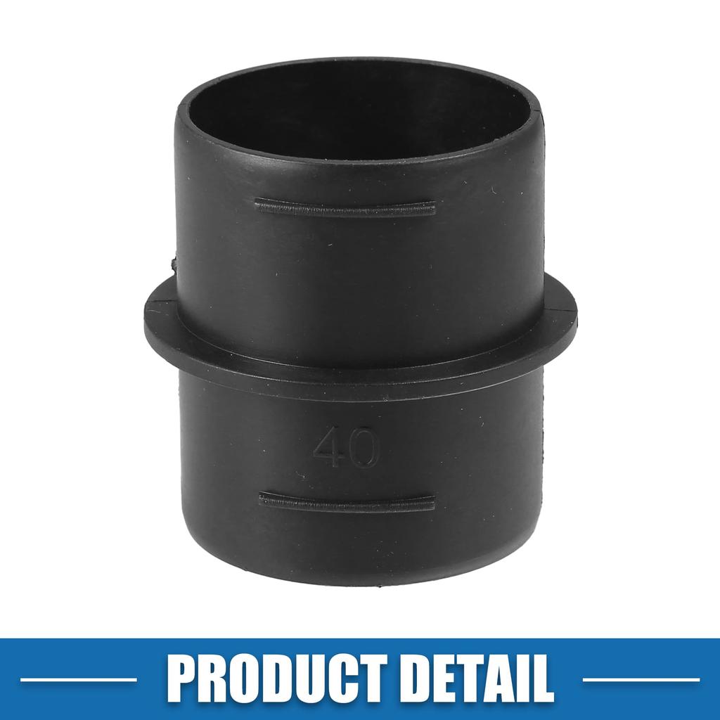 A ABSOPRO Car Air Duct Connector Straight Air Heater Duct Joiner Connector Pipe 42mm Outer Diameter Plastic Black
