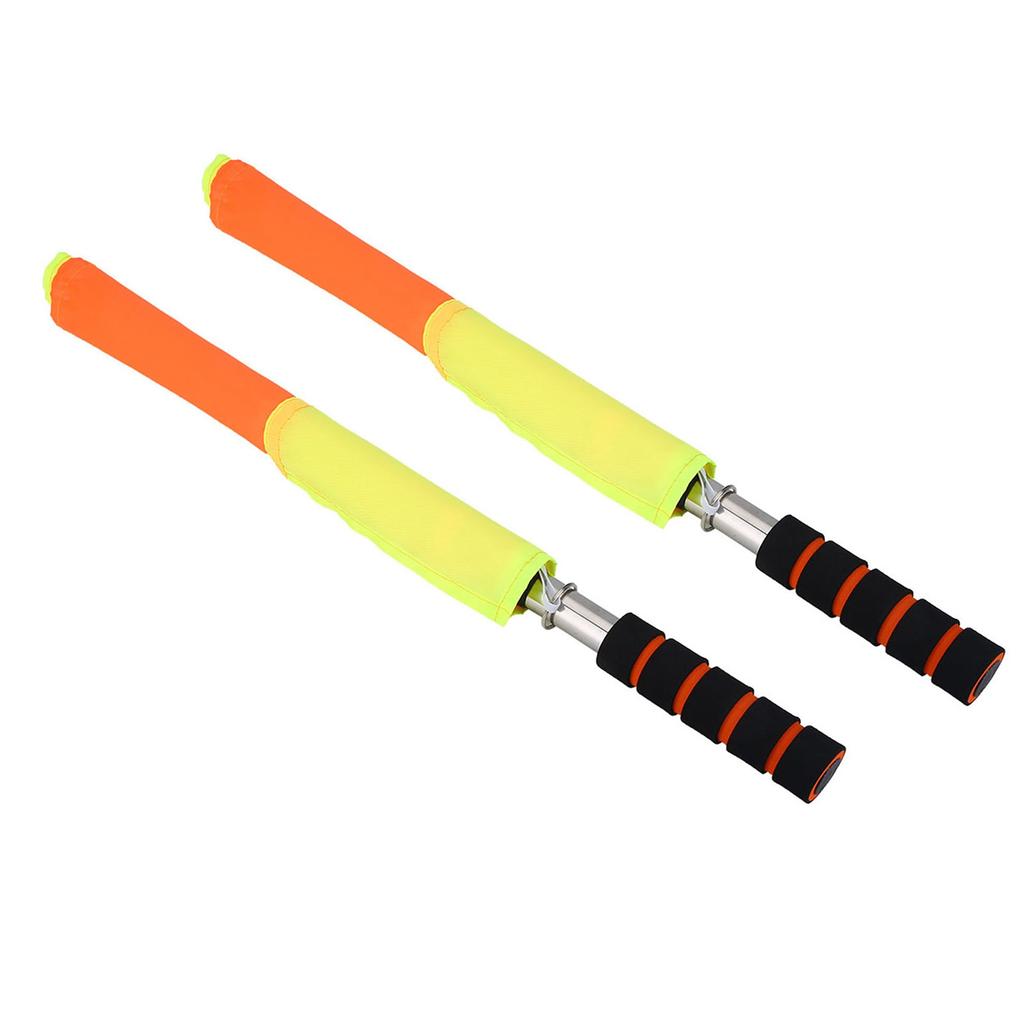 Soccer Flags Referee, 2PCS Referee Linesman Flag with Linesman Flag Match Soccer Football Hockey Training Feree Football Uk Storage Bag for Sports
