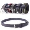 Men'S Elastic Belt Men'S Belt Pin Buckle Elastic Trendy Pants Belt Canvas Woven Belt