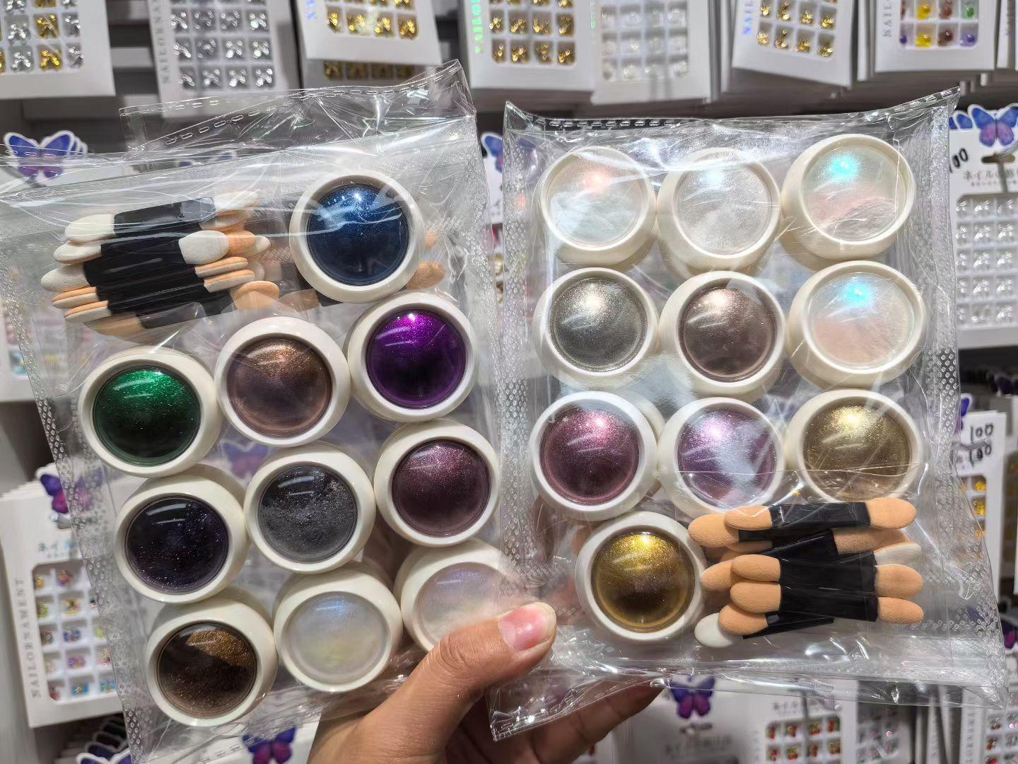 Nail Art Magic Mirror Powder: Mermaid, Titanium, Laser-Glitter Electroplated Finish