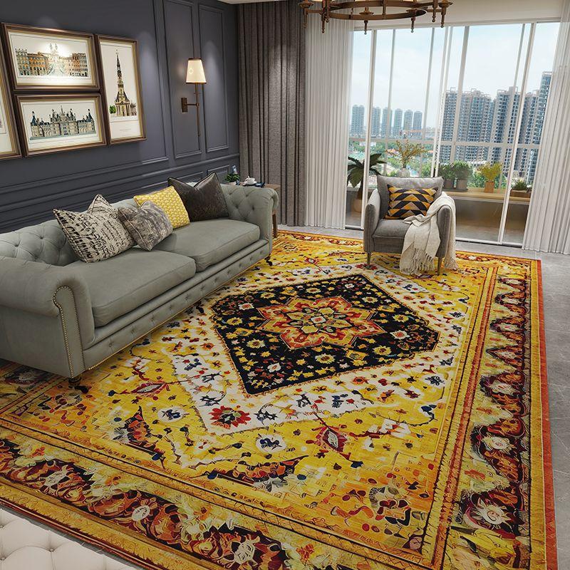 Retro Persischer Stil Heimdekoration Luxusteppich Wohnzimmer Rutschfest Große Größe Raumdekor Lounge Teppich Waschbar Eingangstür Matte