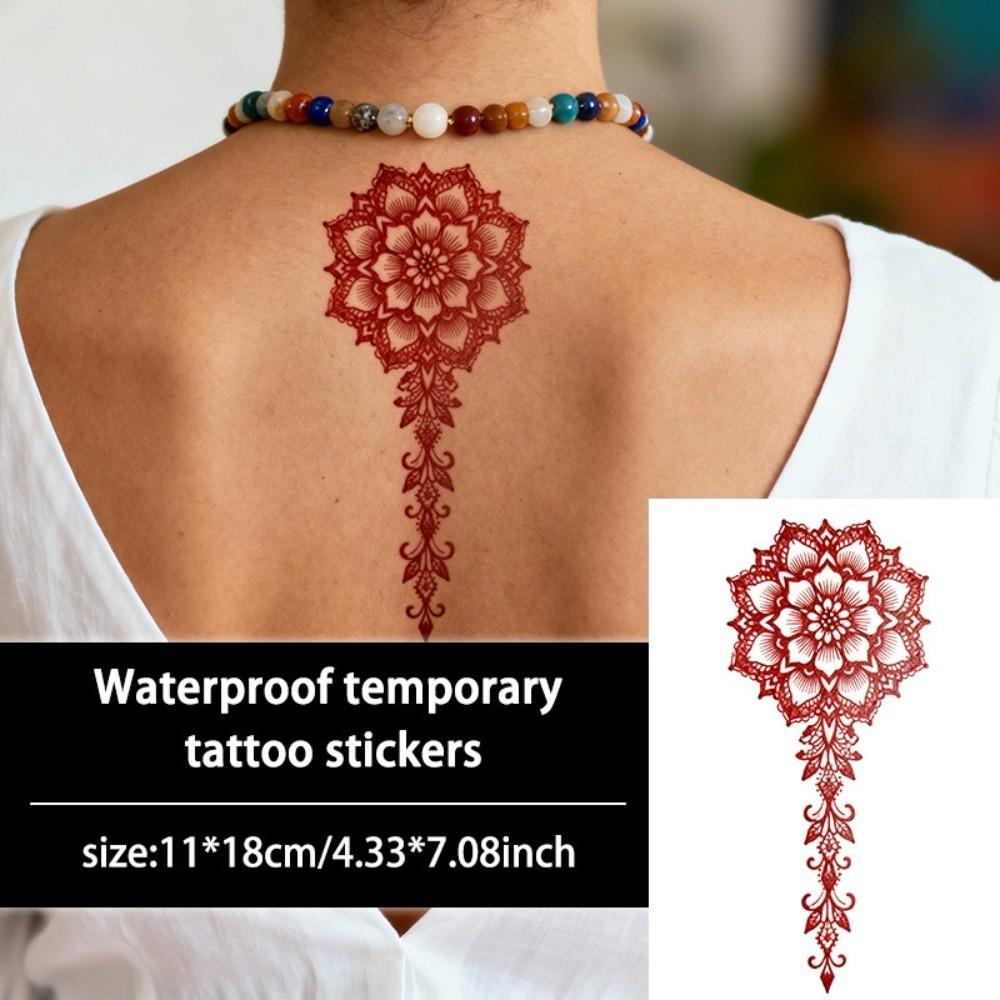 Indie Mehndi Květina Henna Dočasné Tetování Falešná Body Art Nálepka Ženy/Dáma/Dívka