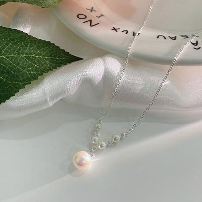 Pearl Necklace French Retro Sweet Clavicle Chain Temperament Elegant Necklace Women