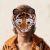 Tygří kreslená zvířecí maska Halloweenské rekvizity pro kostýmovou párty a cosplay událost