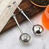2/4Pcs Stainless Steel Tea Ball Long Handle Fine Mesh Tea Infuser Filter Strainer Food Grade Loose Leaf Steeper Tea Lovers Gifts