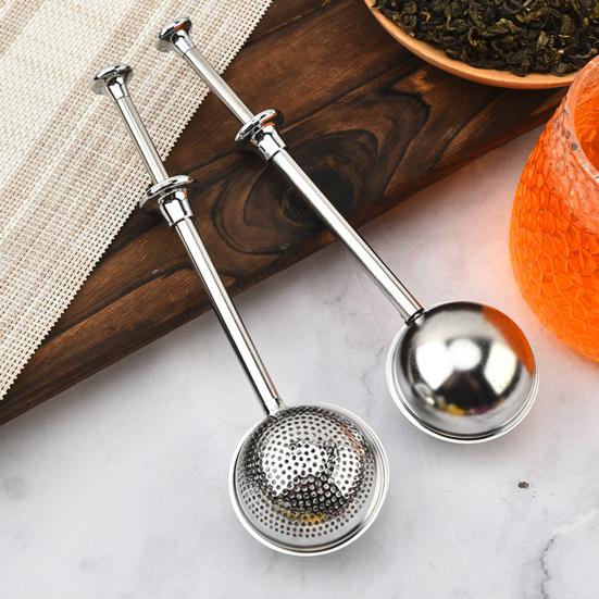 2/4Pcs Stainless Steel Tea Ball Long Handle Fine Mesh Tea Infuser Filter Strainer Food Grade Loose Leaf Steeper Tea Lovers Gifts