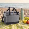 Foldable Insulated Lunch Bag Oxford Cloth Picnic Cooler Tote Durable Grocery Bag  For Shopping