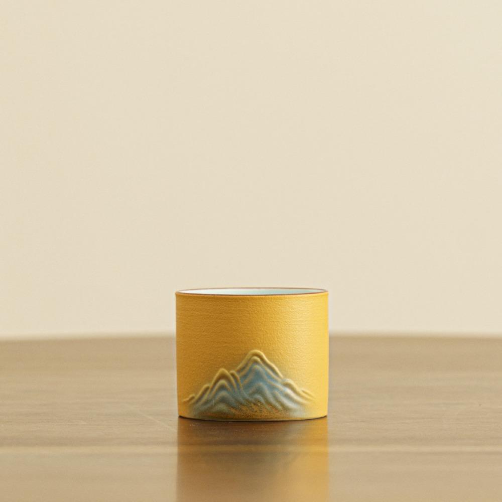 4Pcs/Set 50ml Ceramic Tea Cup Set Ceramic Master Cup Small Drinking Watercup  For Milk