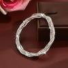 Bling Silver Rhinestone Stretch Tennis Gold Bracelet for Women Jewelry Gift