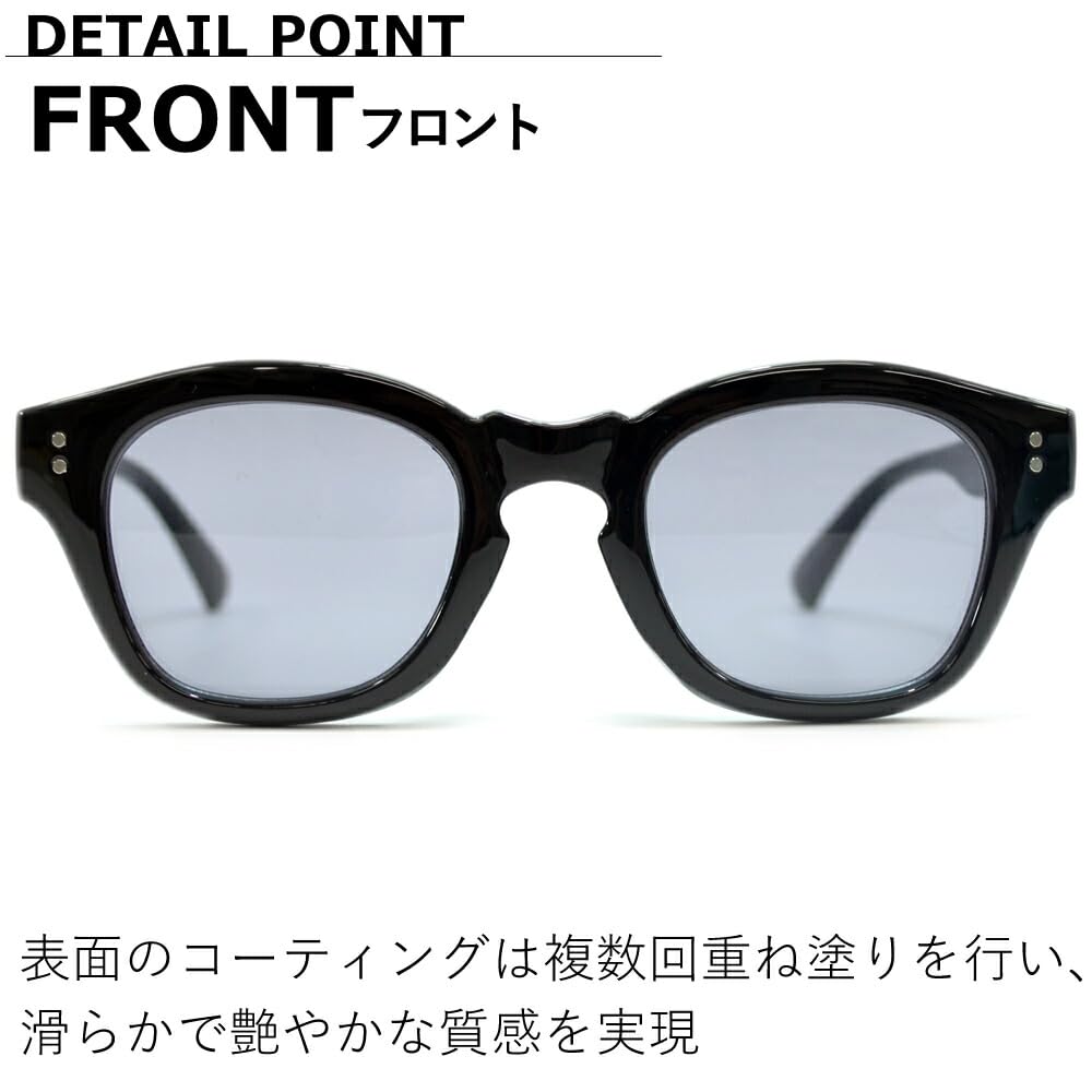 [MERRY PLEASURE] Sunglasses for Men and Women, UV Protection, Fashion Glasses, Extra Thick Frame, Wellington Style, Tinted Lenses (Lightly Colored)