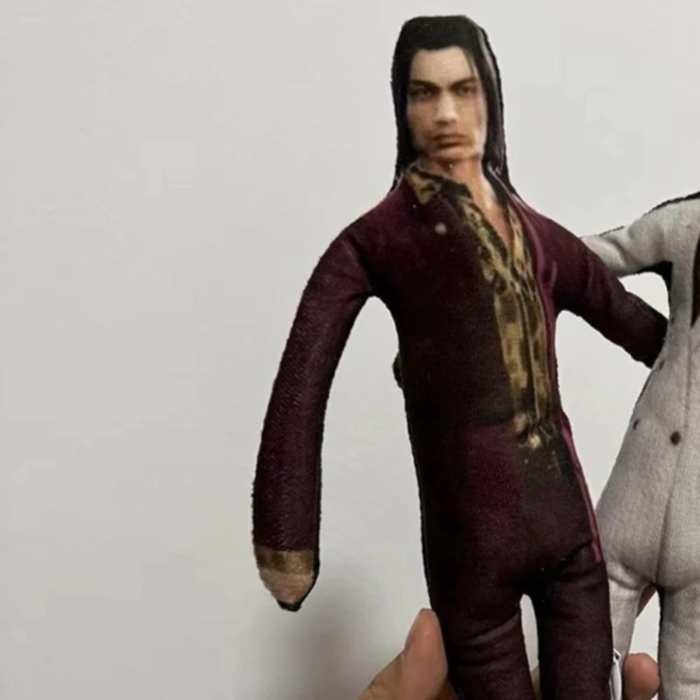 Game Yakuza Kiryu Kazuma Cosplay Plush Cotton Stuffed Dolls Mascot Slender Twistable Shape Abstract Model Room Decoration Props