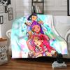 1Pc Fantasy Sisters Flannel Blanket, Soft And Comfortable, Casual Warm, Camping Travel, Christmas, Halloween Xmas Gift L1364