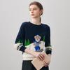 Komong Boca Women's 100% Cashmere Round Neck Sweater