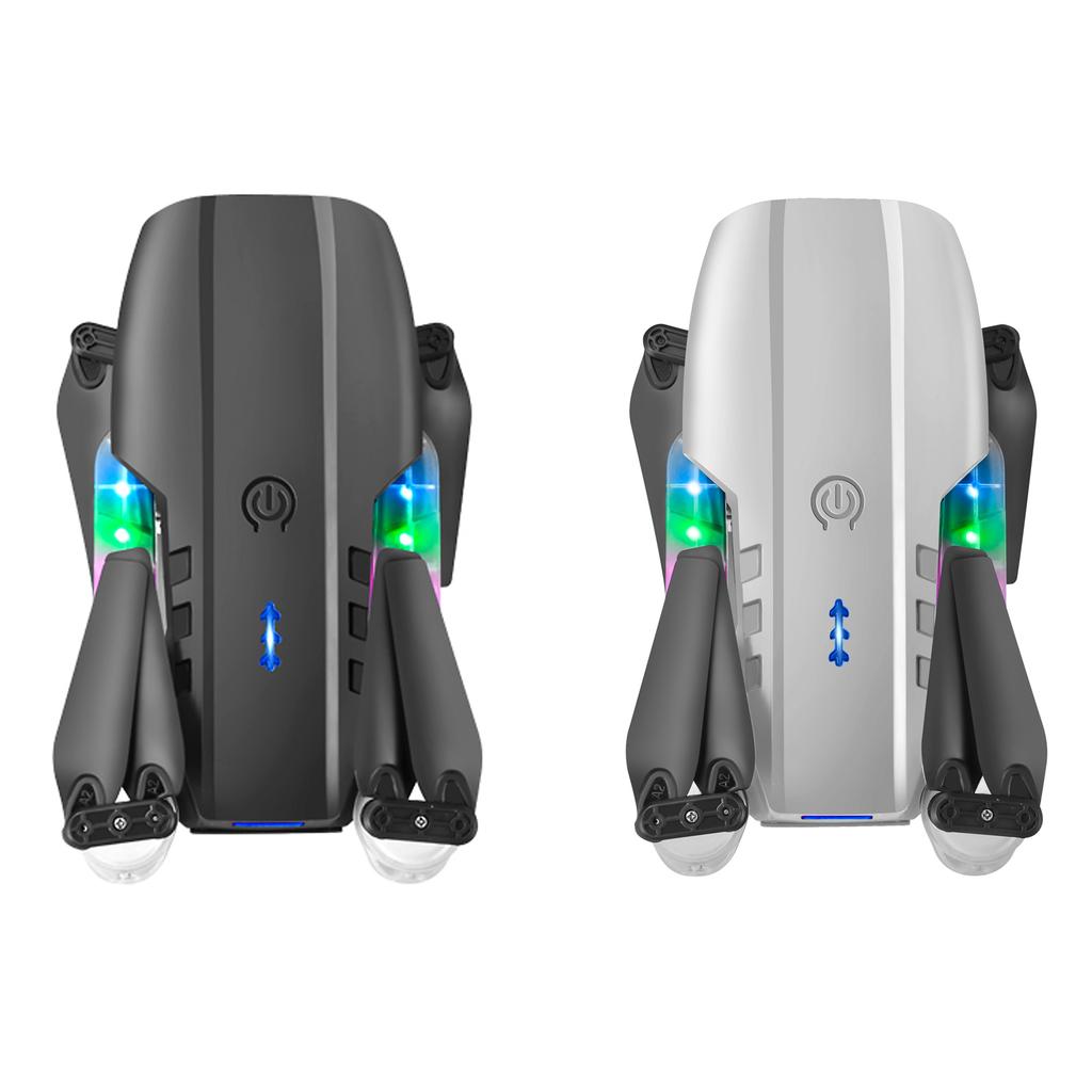 Quadcopter with Dual Camera, 2.4G 4 Channel Foldable Remote Control Aircraft with LED Lights, Altitu