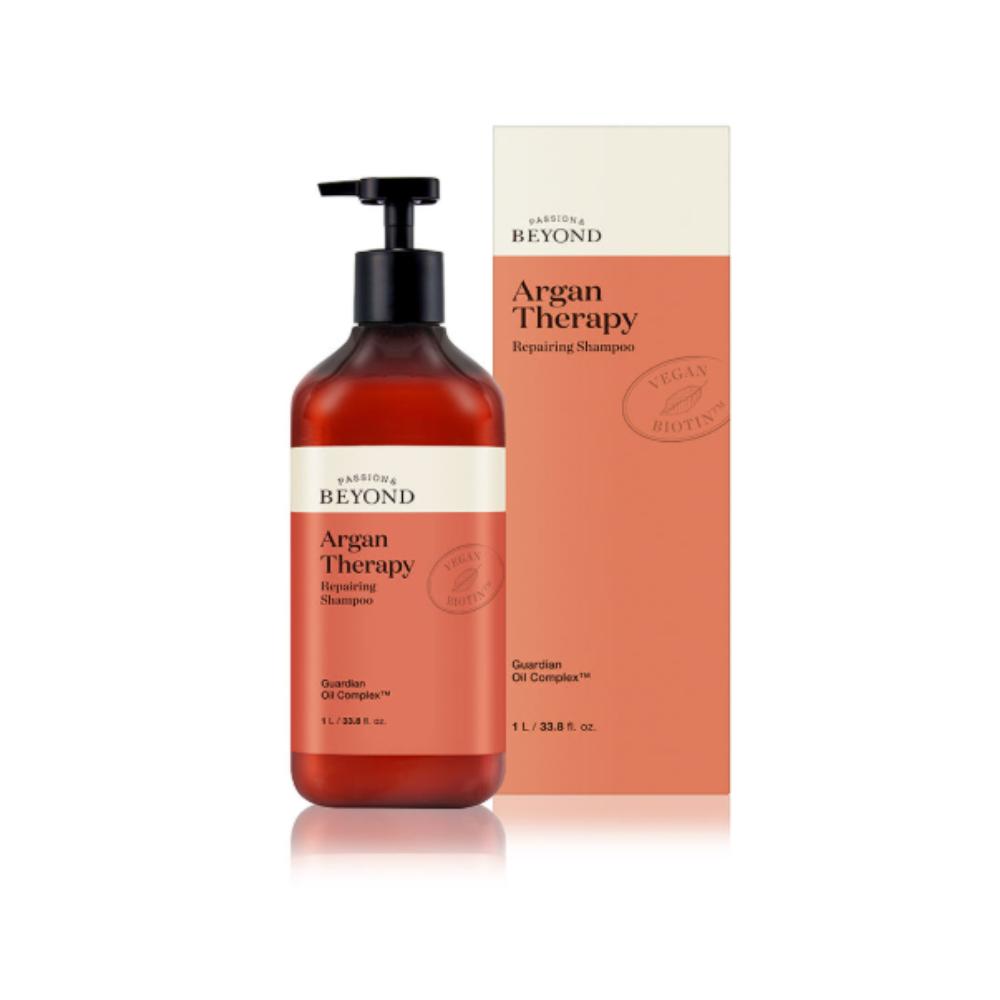 BEYOND Argan Therapy Repairing Shampoo 1L - Intensive Damage Care & Nourishing Hair Cleanser