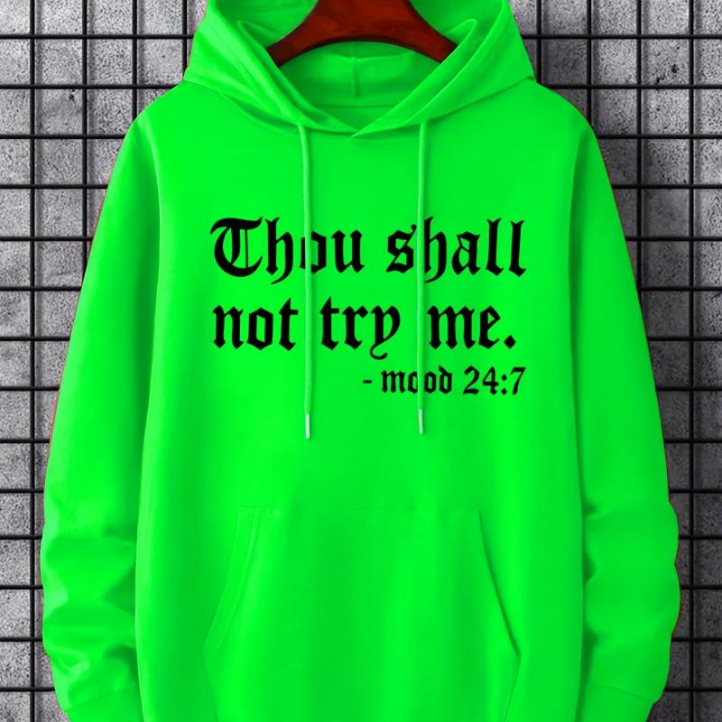 Men's Relaxed Fit Hooded Sweatshirt, Anti-Static & Versatile