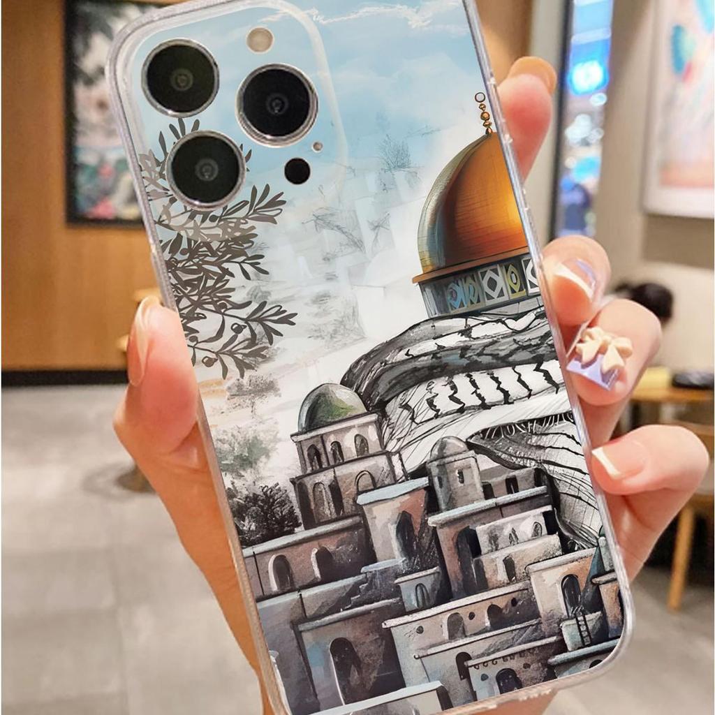 Castle Transparent Anti-Drop Case for iPhone 14/15/16/17 Pro Max Series