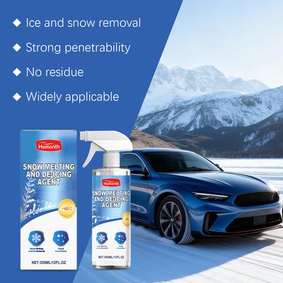 Car Snow Melting De-Icing Agent Winter Automotive Windshield De-Icer Quickly Melts Frost Car Antifreeze Anti-Frost Tools 355ml