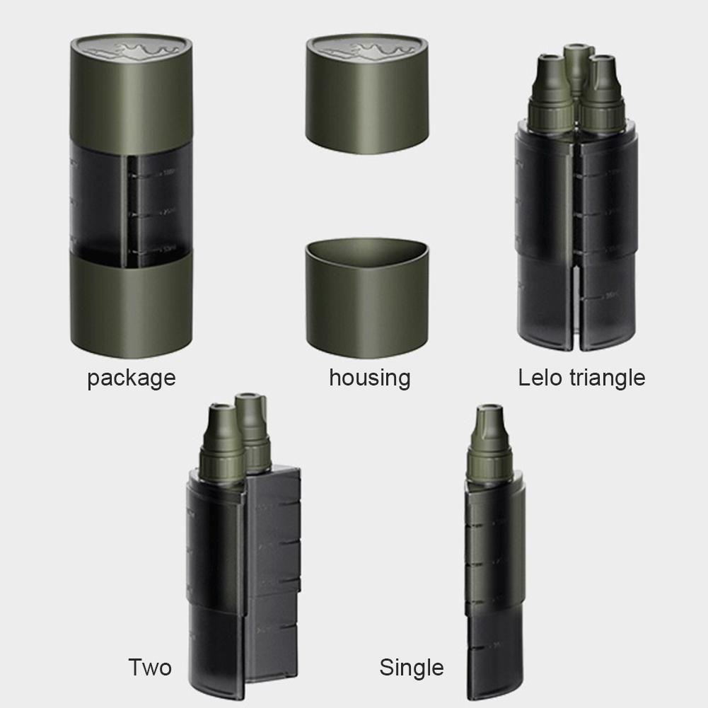 3 In 1 100ml Camping Seasoning Dispenser Bottle Outdoor Barbecue Picnic Seasoning Can Seal Portable Storage Kitchen Utensils