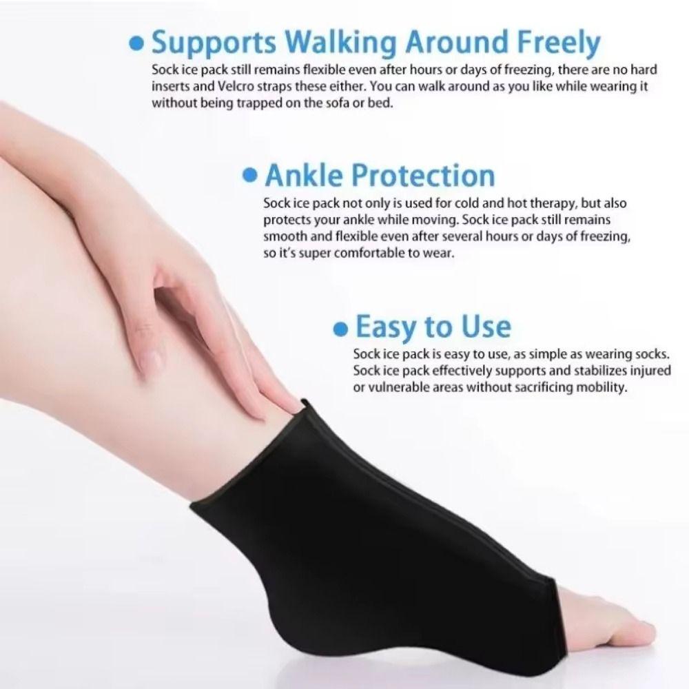 Cooling Solid Gel Ankle Finger Cot Ice Pack Wrist Brace One Size Fits All Gel Ice Ankle  Office
