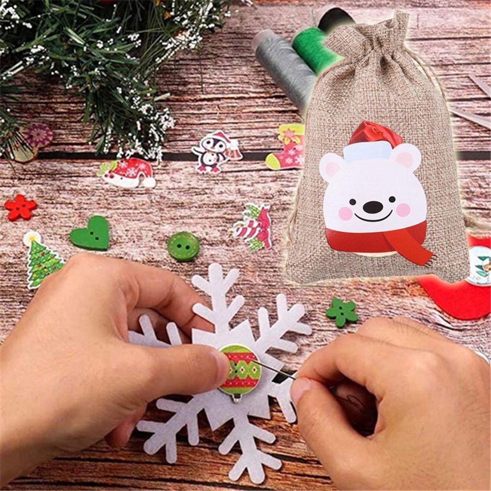 Party Wedding Drawstring Pouch Christmas Ornament Candy Bags Christmas Decorations Storage Bags