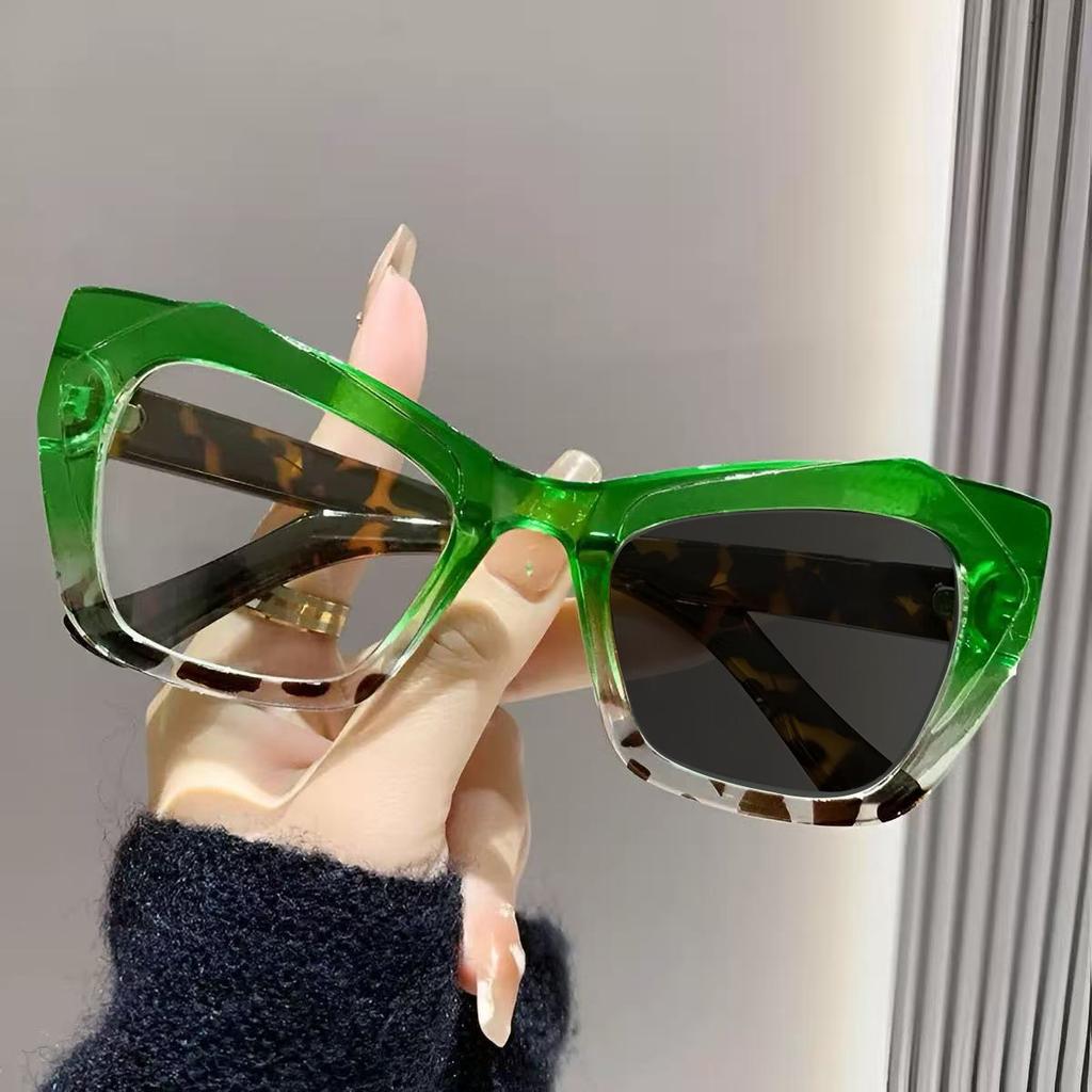 Versatile Reading Sunglasses Uv Resistant Casual Cat Eye Glasses Travel Beach Party Gatherings Decorative Eyeglasses 0 To +4.0