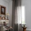American Style Linen Embroidered Curtains With Tassel Semi-shading Drapes Farmhouse Kitchen Living Room Window Curtain