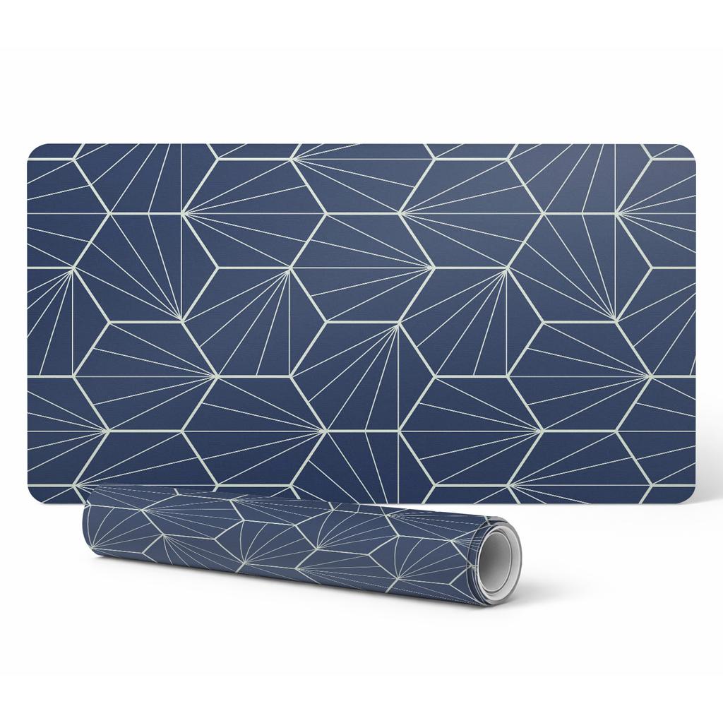 Durable Anti-Slip Desk Mat Geometric Pattern 100x50 Cm