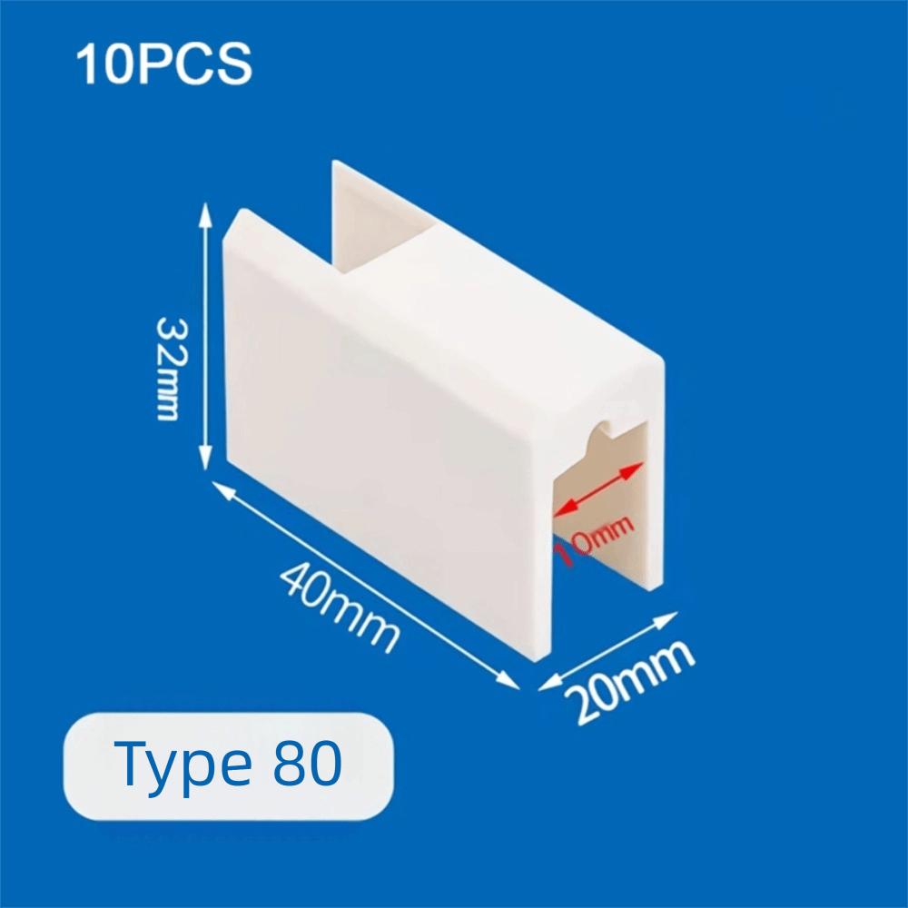 White Push-pull Window Limit Device Plastic Window Buffer Block  Push-pull Window Type 80