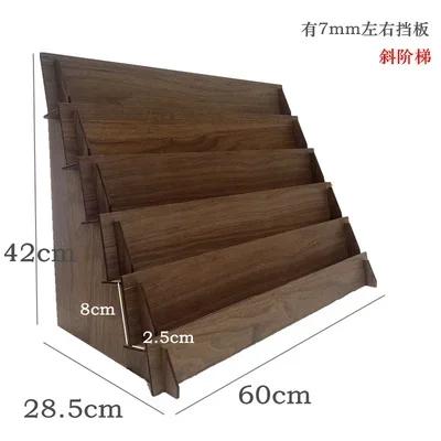 

Vintage Wood Cosmetic Storage Rack Nail Polish Earrings Necklace Shelf Home Display Organizer Simple Accessories Board