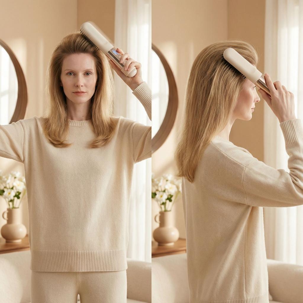Hair Straightening Comb, High Crown Hair Straightening Comb, Cordless Hair Straightening Comb
