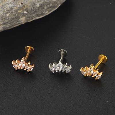 Náušnice pecky chrupavka tyčinky náušnice nerezová ocel šperky pro piercing ucha