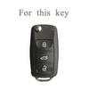For Volkswagen VW Polo Golf Passat Tiguan Beetle Caddy T5 Up Eos Skoda Octavia Seat Leon Altea TPU Car Remote Key Case Cover