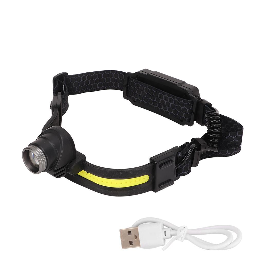 USB Wiederaufladbare LED Stirnlampe XPG Sensor COB Zoom Hauptlampe Stirnband Taschenlampe für Draußen