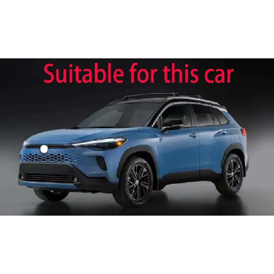 For Toyota Corolla Cross 2025 2026 Car Accessories ABS Chrome Front Fog Light Lamp Cover Trim Molding Bezel Garnish