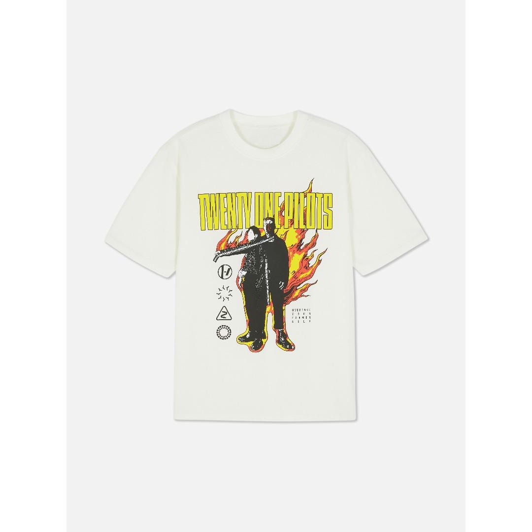 

Футболка Twenty One Pilots Мужская Женская Модная Уличная Хип-Хоп Мужская Женская Оверсайз С Коротким Рукавом Хлопок Повседневная Уличная Одежда Топы Футболка 4XL