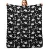 Witchy Cats Throw Blanket Lightweight Warm Blanket for Indoor Outdoor Use