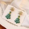 2023 Stylish and Fun Women's Christmas Tree Stud Earrings - Unique Niche Design