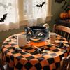 Retro Halloween, Smiling  Cat Candy Bowl, Snack Candy Jar, Halloween Drink And Dessert Cups, Ice Cream, Hot Cocoa, Etc.