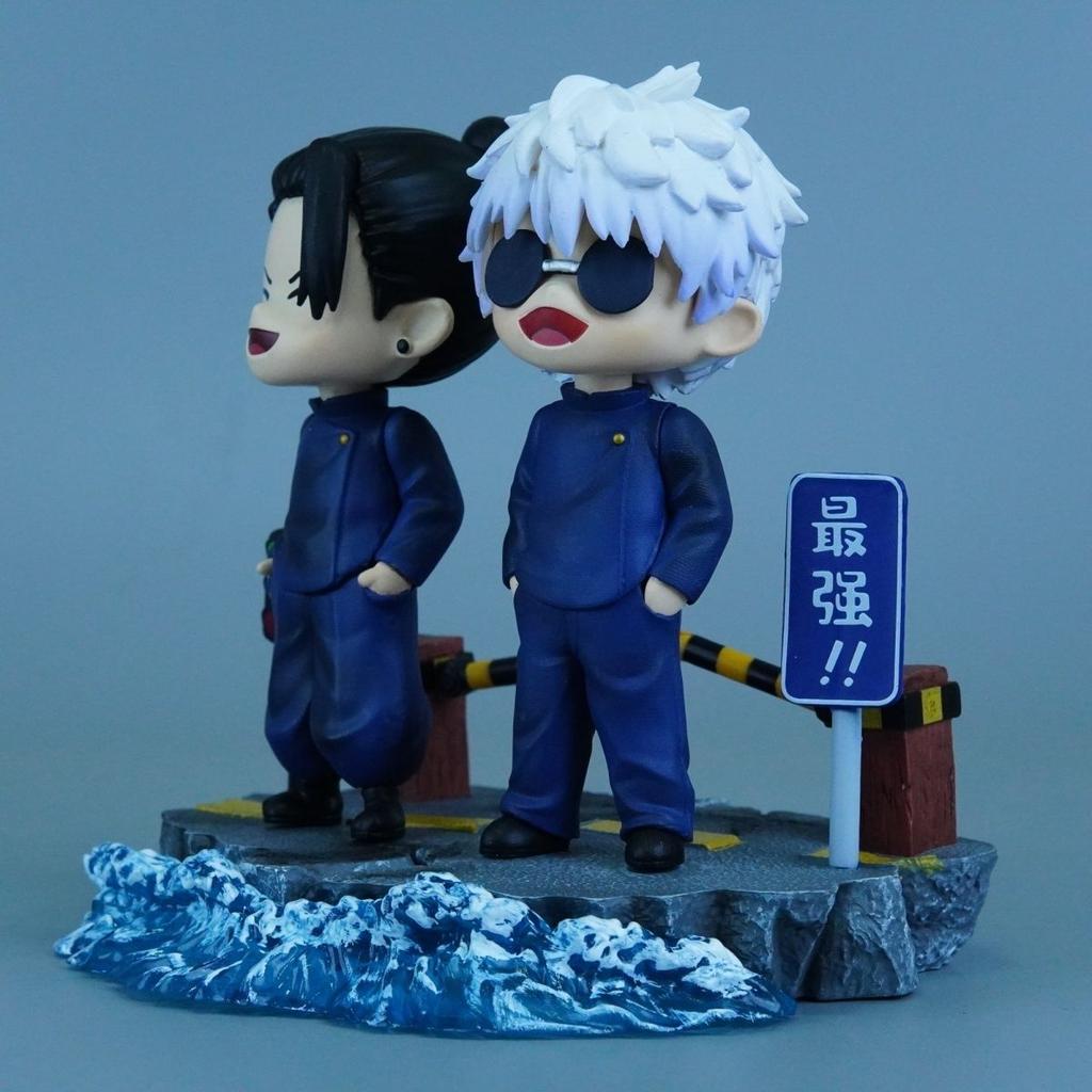Jujutsu Kaisen Satoru Gojo Scene Ninja Assassin 13cm/5.11Inch Can move Partner PVC Anime enthusiast Figures Battle Playthings Gifts