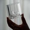 2pcs Set 170ml Transparent Fuji Mountain Whisky Glass Cup Whisky Beer Vodka Tea Spirits Glasses Creative Scenic Mug Drinkware