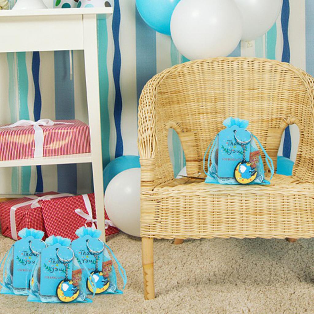 Baby Party Elephant Theme Keychain Baby Children's Baptism Birthday Decoration  1set (30pcs)