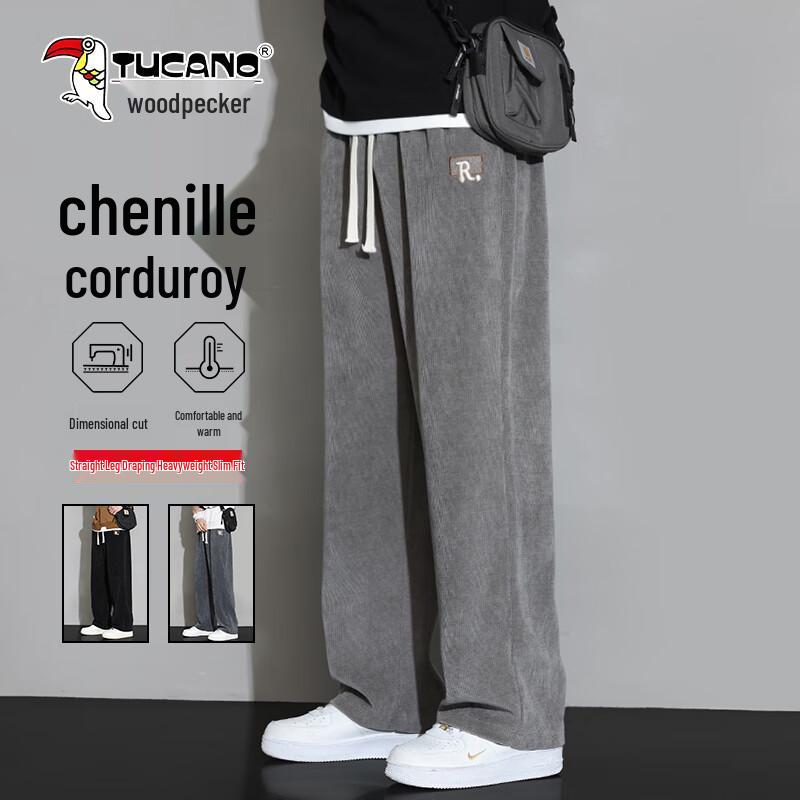 

TUCANO Men s 2025 Spring/Autumn Corduroy Straight-Leg Casual Pants L