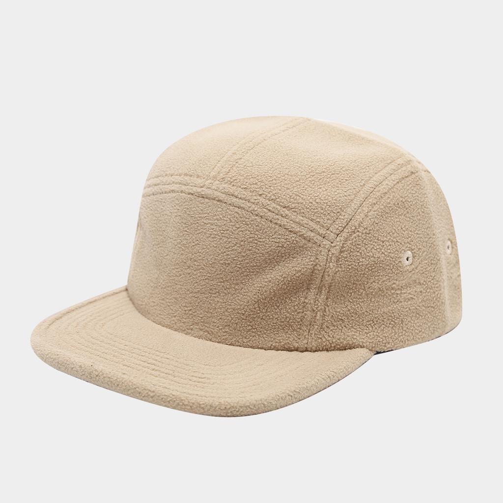 Retro Solid Color Fleece Five-piece Flat Cap Men's and Women's Outdoor Travel Casual Versatile Baseball Cap Tide