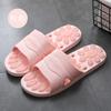WaterLeaky Bathroom Slippers Massage sole Quick-drying Shower Hollow Out Indoor Soft PVC Shoes Anti-Slip Flip Flops Men Women