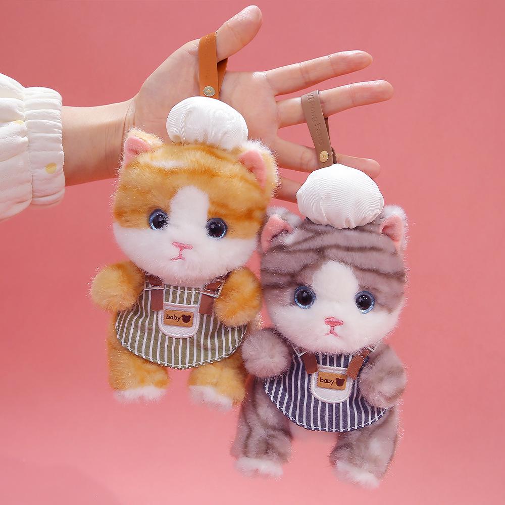 Calico Cat Plush Doll Keychain - Cute & Comforting Birthday Gift