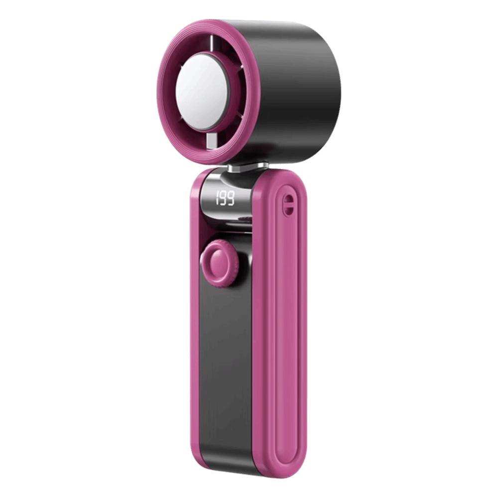 Digital Display Mini Pocket Fan Foldable Design Folding Cooling Fan Portable Desktop Fan  Home Use